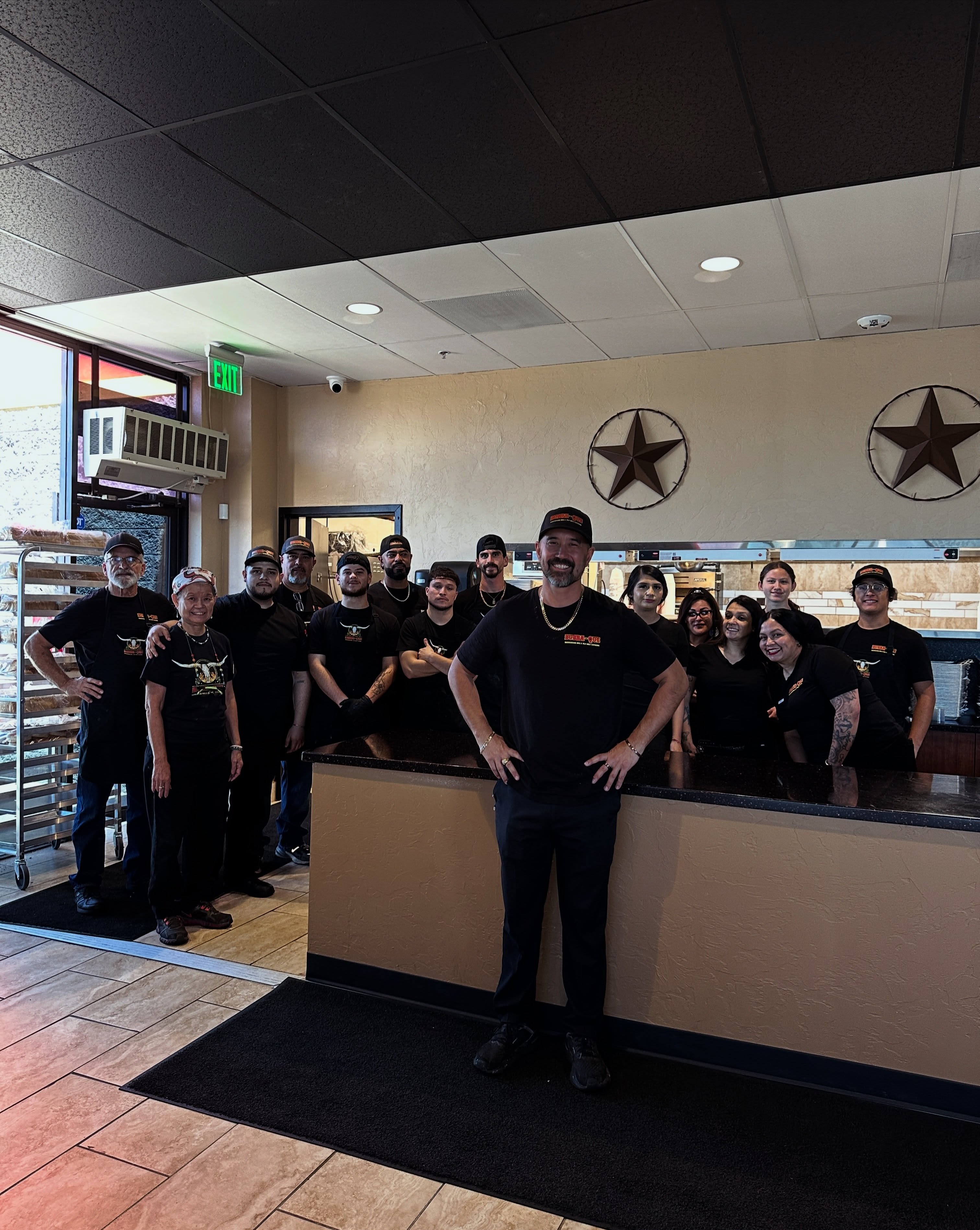 BubbaQue team at the counter